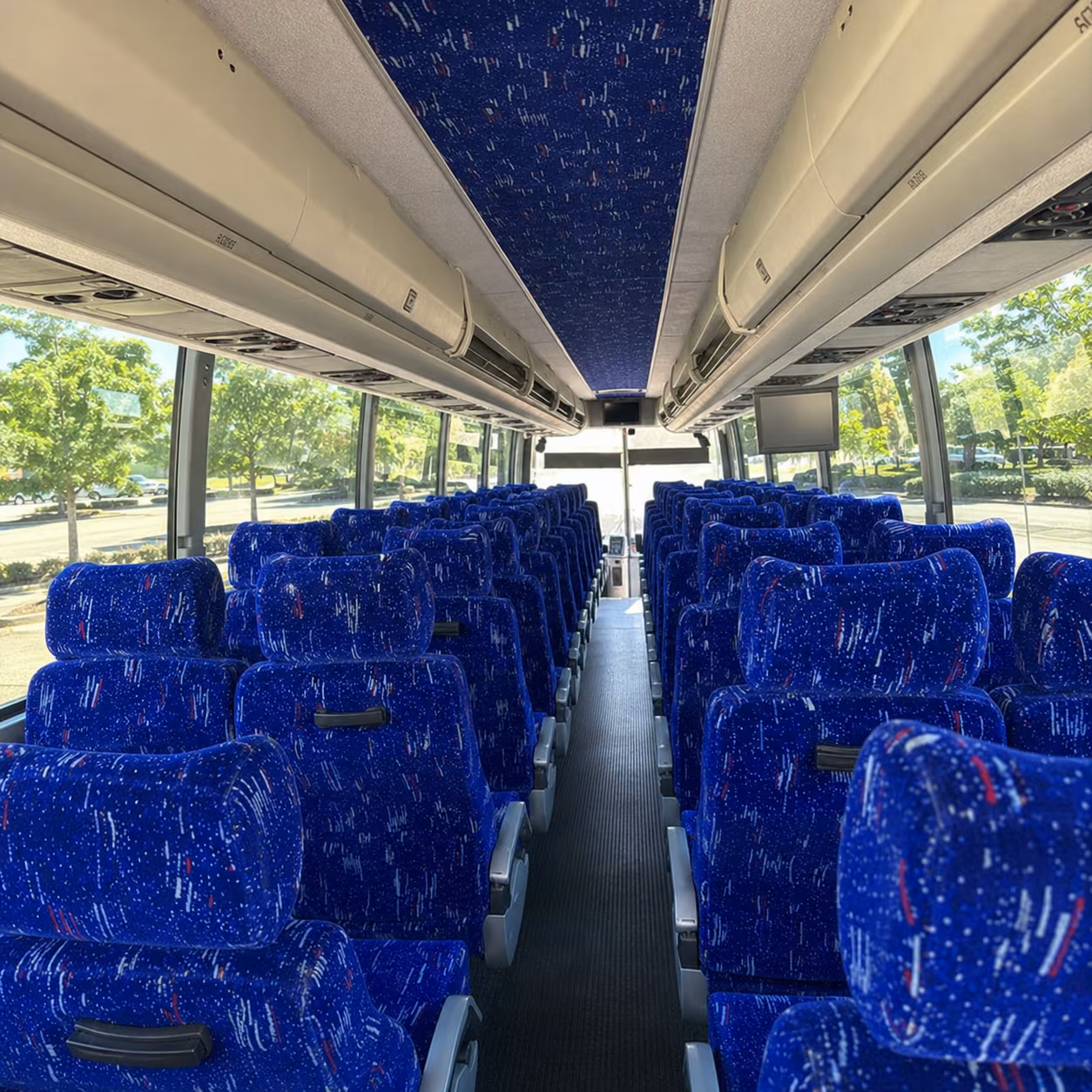 plantation charter bus services interior