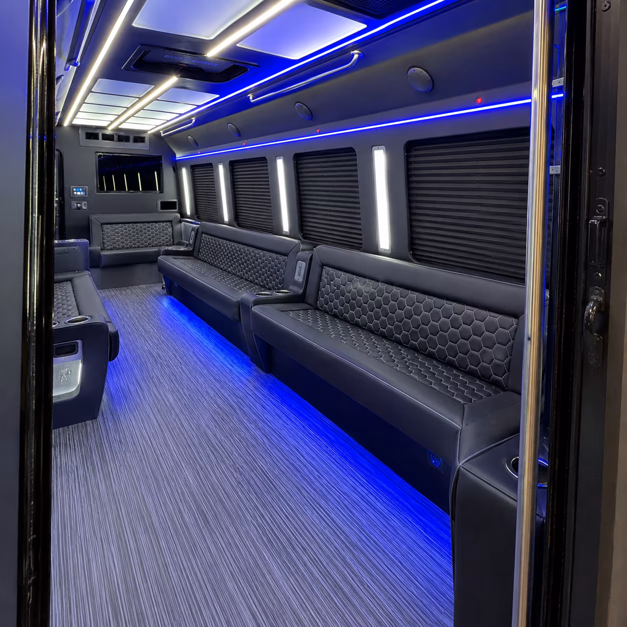 plantation party bus rentals inside